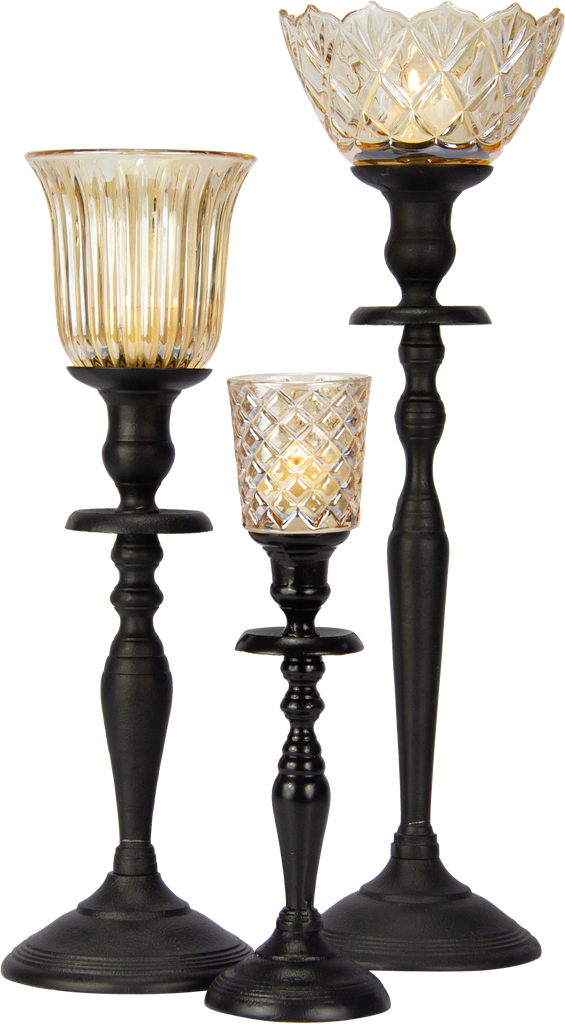 FIORI Teelicht-Aufsatzglas 8 cm Glas amber