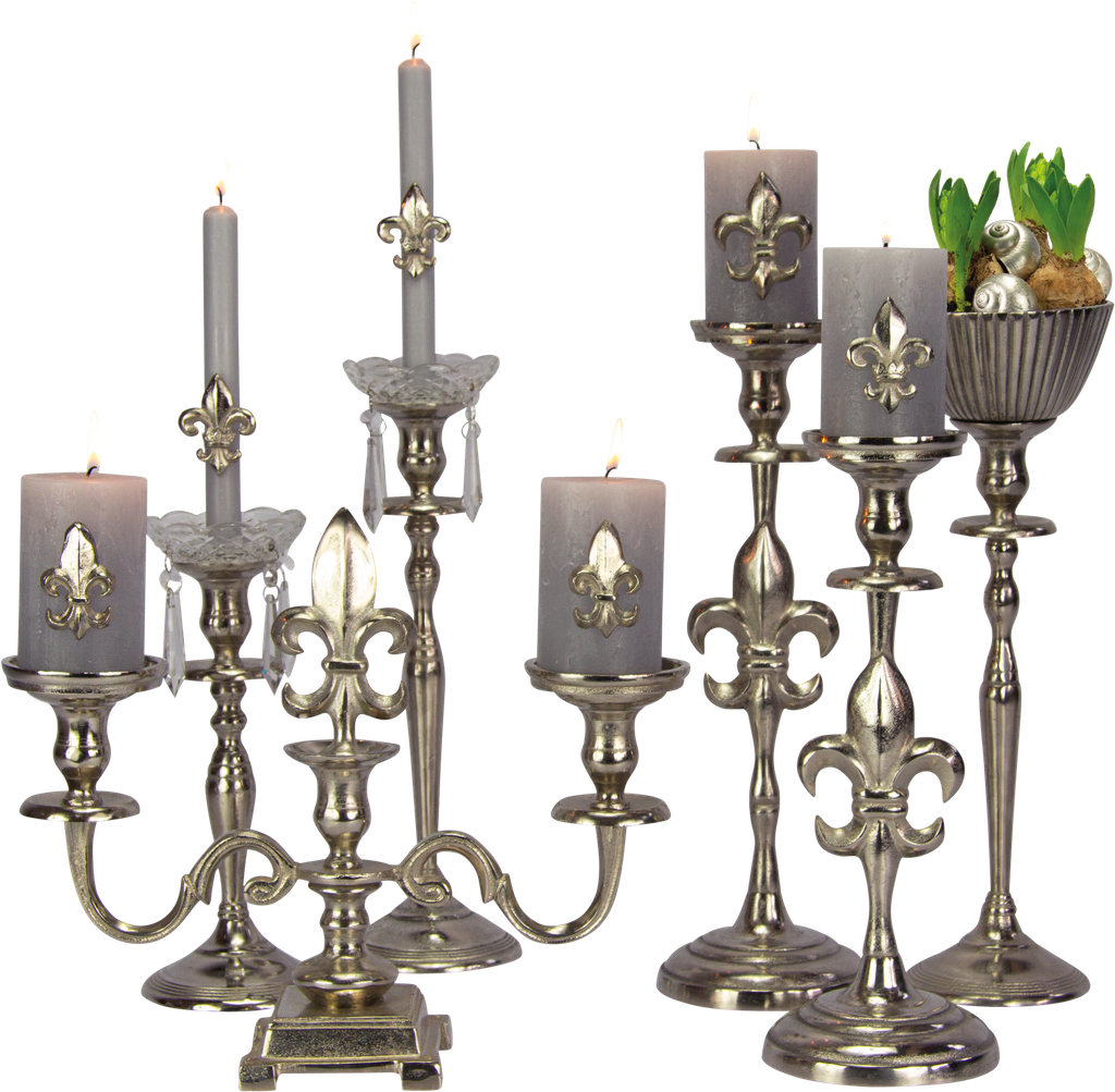 ROYAL Kerzenpin 6,5 cm Metall antik-silber