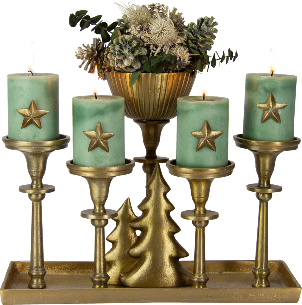 STAR Kerzenpin 4,5 cm Metall messing