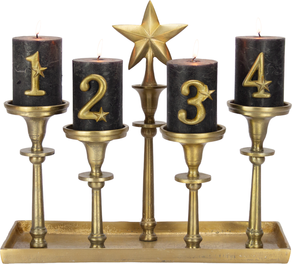 STAR Stecker 14 cm Metall messing