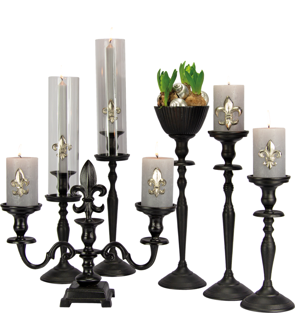 Aufsatz-Schale Ø 13 cm Metall schwarz