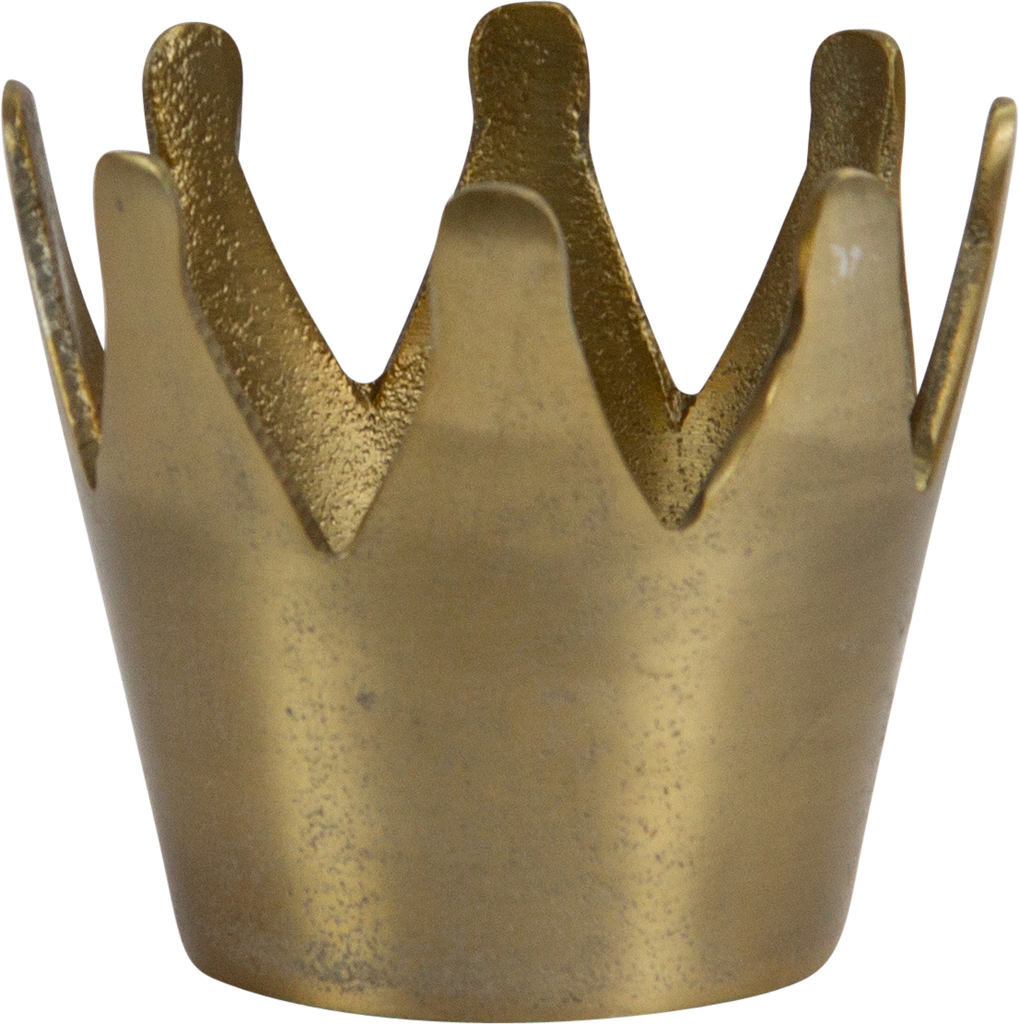 ROYAL Vase / Übertopf 10 cm Metall messing