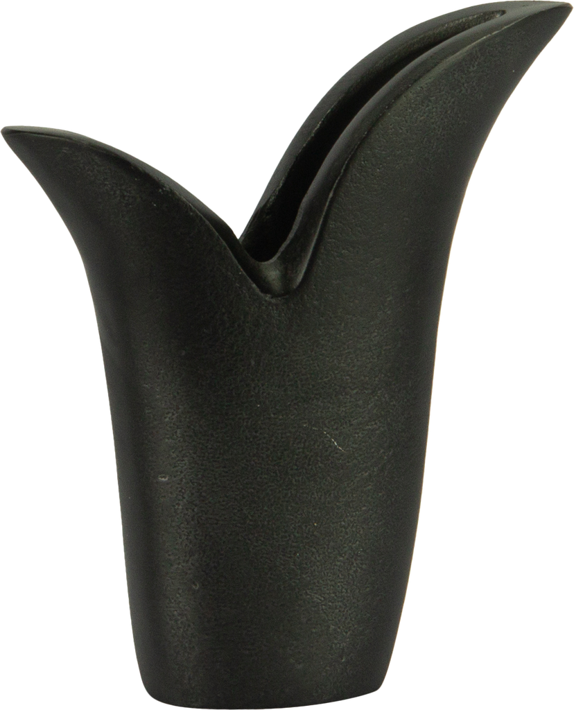 TULIP Vase 15,5 cm Metall schwarz