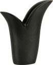 TULIP Vase 15,5 cm Metall schwarz