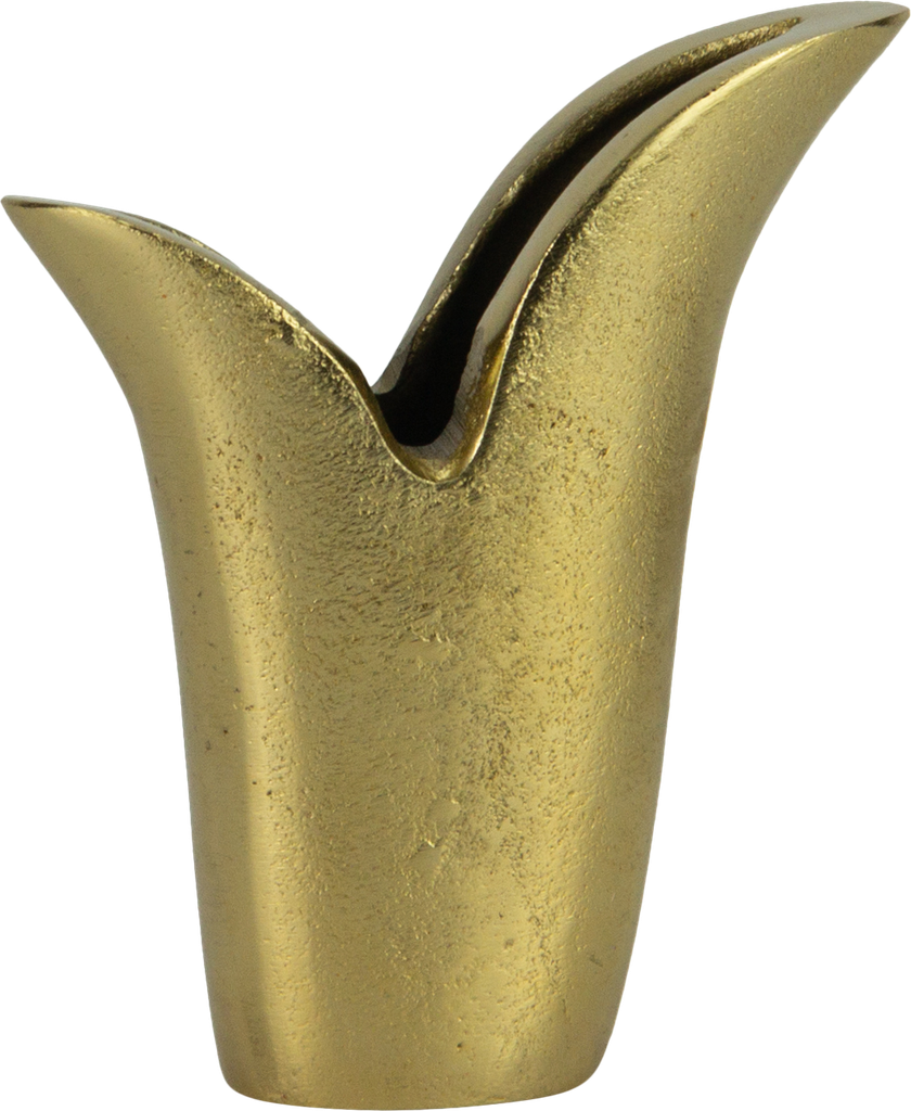 TULIP Vase 15,5 cm Metall messing
