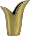 TULIP Vase 15,5 cm Metall messing