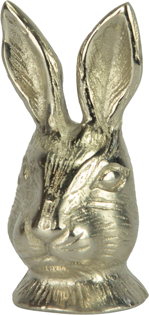 HAPPY Hasekopf 14,5 cm Metall antik-silber