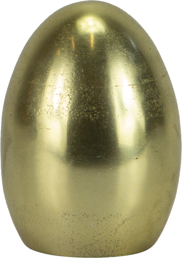 Ei stehend 9,7 cm Metall messing