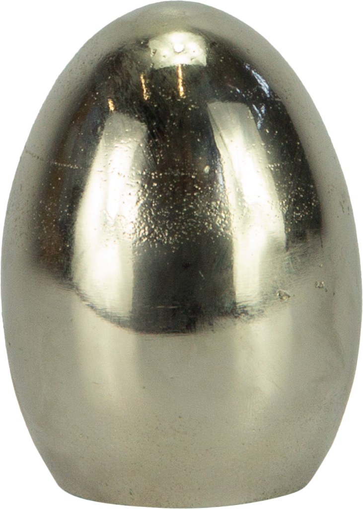 Ei stehend 9,7 cm Metall antik-silber