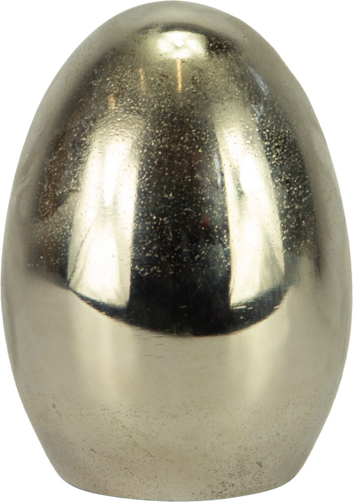 Ei stehend 14,3 cm Metall antik-silber
