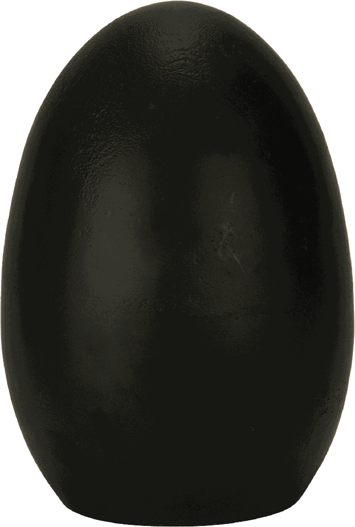 Ei stehend 23,5 cm Metall schwarz