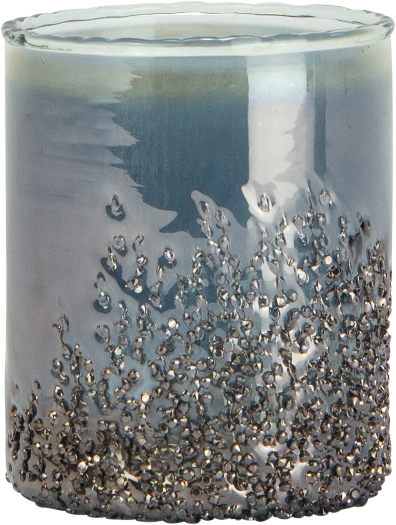 Windlicht 10 x Ø 8 cm Glas smoke