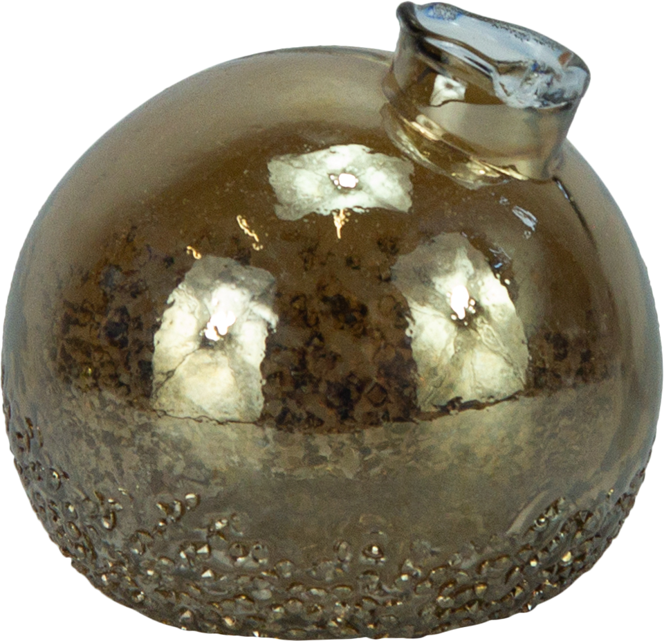 BOULE Vase Ø 10 cm Glas braun