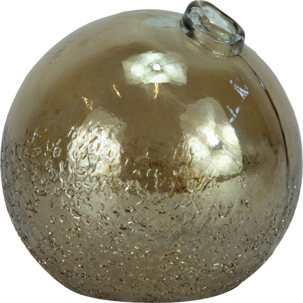 BOULE Vase Ø 13 cm Glas braun