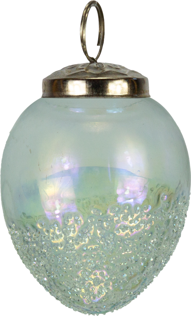 Ei zum Hängen 10 cm Glas klar