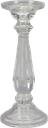 LUMIÈRE Kerzenständer 25,5 cm für Stab-und Stumpenkerzen Glas klar