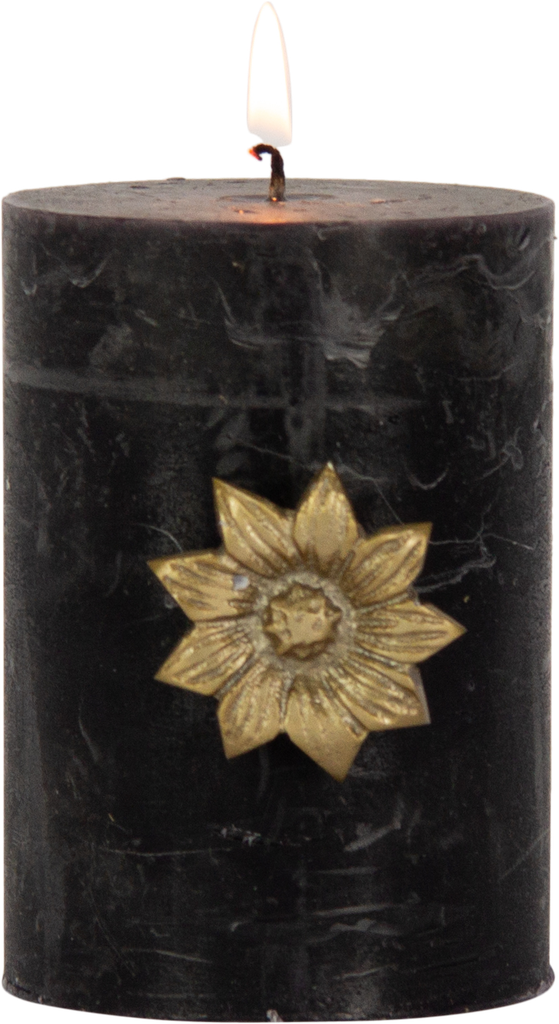 FLOWER Kerzenpin Ø 4 cm Metall messing