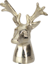 VENISON Hirsch Dekorationsobjekt 14,5 cm Metall antik-silber