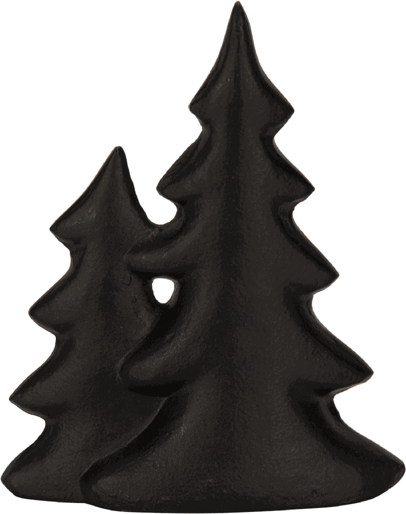 TREE Baum 17,5 cm Dekorationsobjekt Metall schwarz