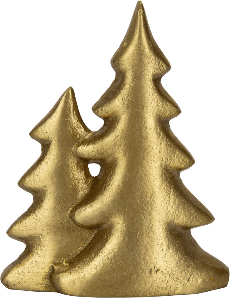 TREE Baum 17,5 cm Dekorationsobjekt Metall messing