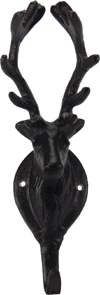VENISON Wandhaken 21 cm Metall schwarz