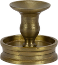 RONDO Kerzenständer Höhe 8,5 cm Metall messing