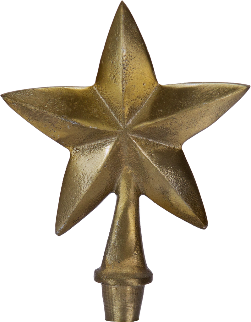 STAR Stecker 14 cm Metall messing