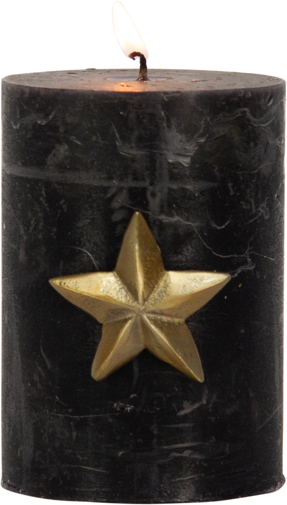 STAR Kerzenpin 4,5 cm Metall messing