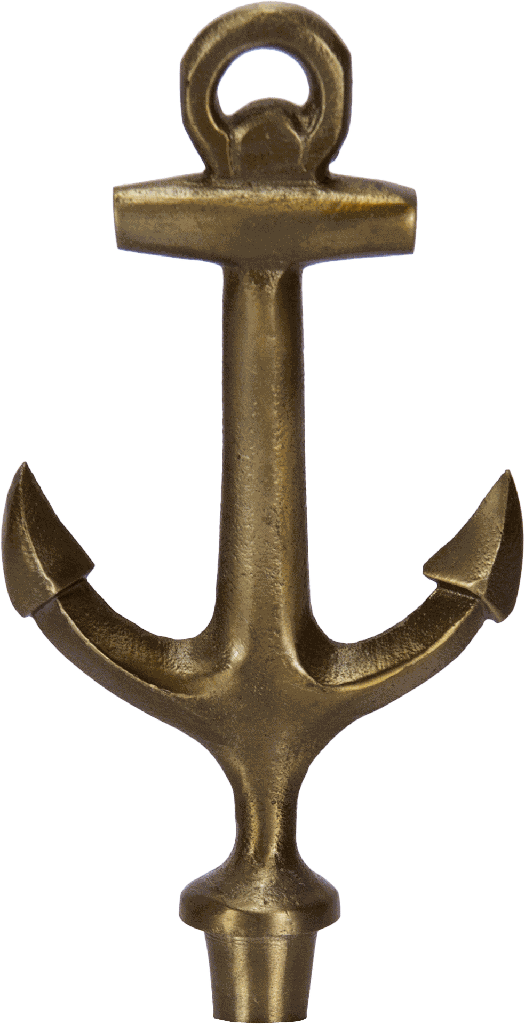 ANCHOR Stecker 17,5 cm Metall messing