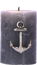 ANCHOR Kerzenpin 6,5 cm Metall antik-silber