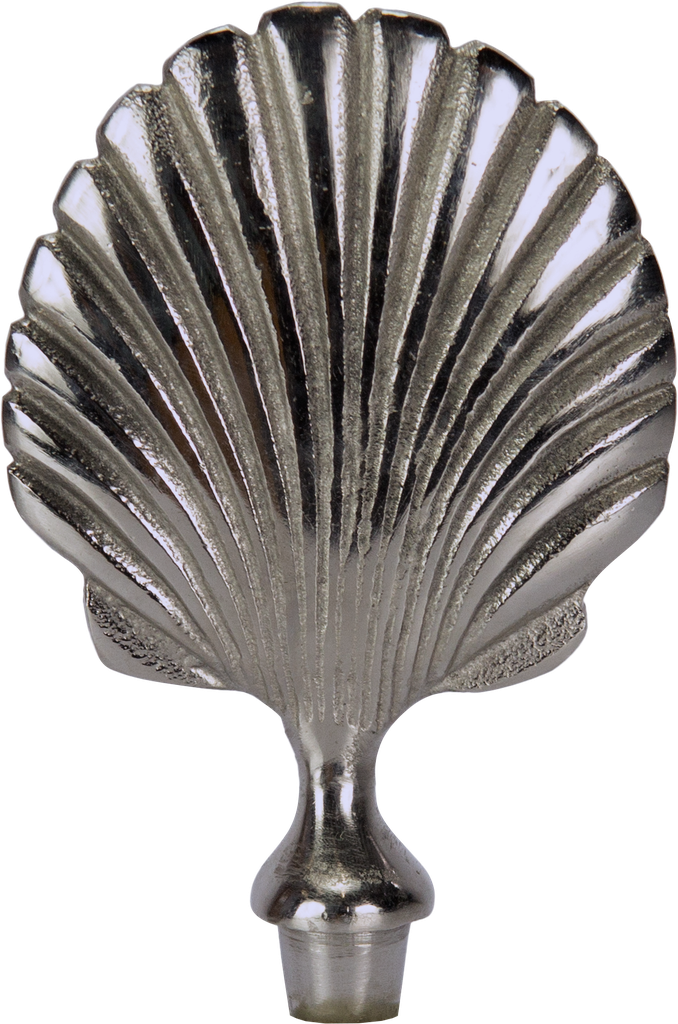 SHELL Stecker 15 cm Metall antik-silber