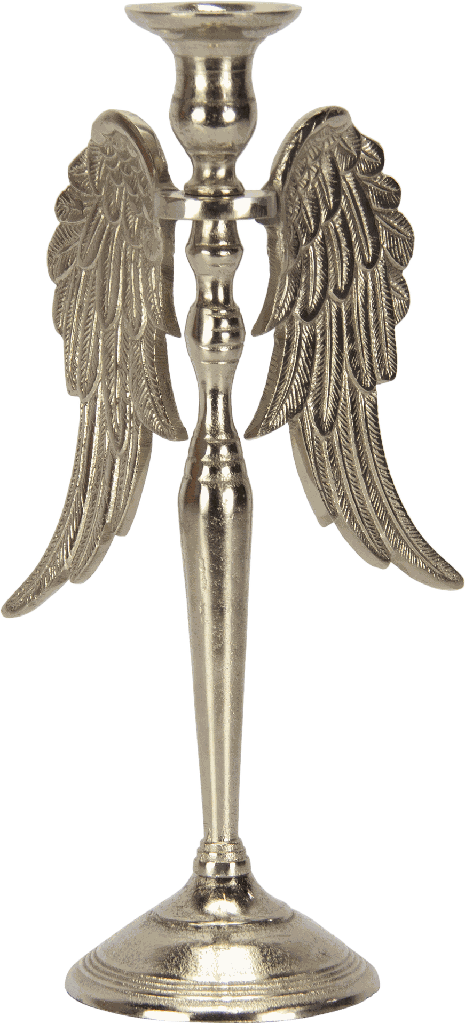 CUPID Kerzenständer Höhe 36,5 cm Metall antik-silber
