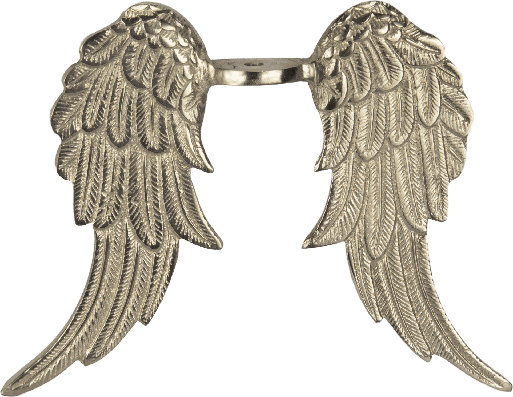 ANGELO Engel-Flügel 20,5 cm Metall antik-silber