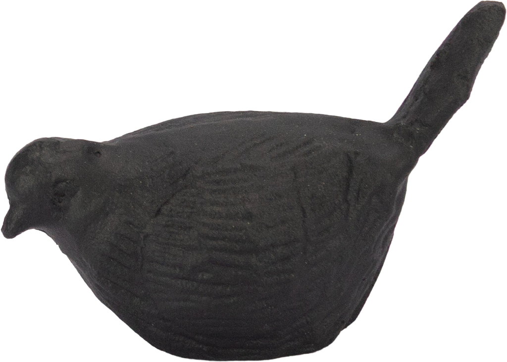 UCCELLO Vogel 7,5 cm Metall schwarz