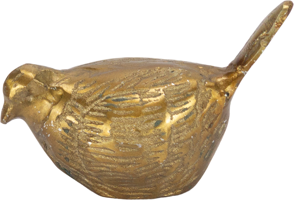 UCCELLO Vogel 7,5 cm Metall messing