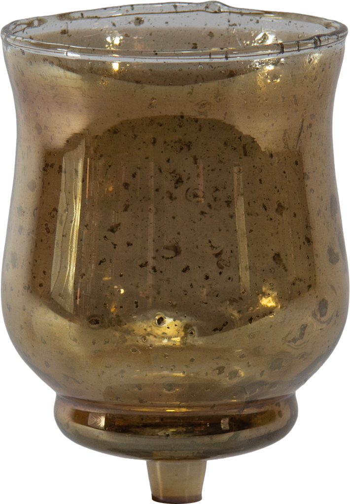 GRAND Teelicht-Aufsatzglas 12,5 cm Glas braun