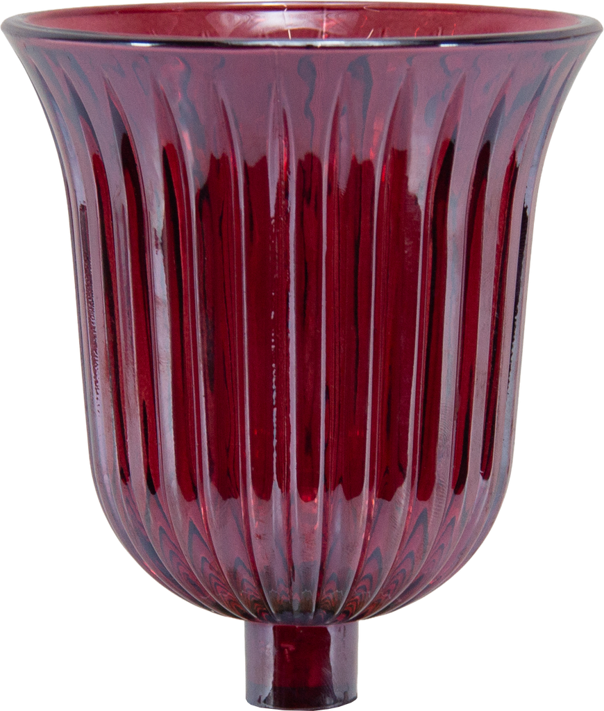 STELLA Teelicht-Aufsatzglas 10,5 cm Glas rot