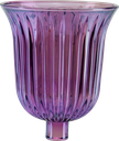STELLA Teelicht-Aufsatzglas 10,5 cm Glas fuchsia