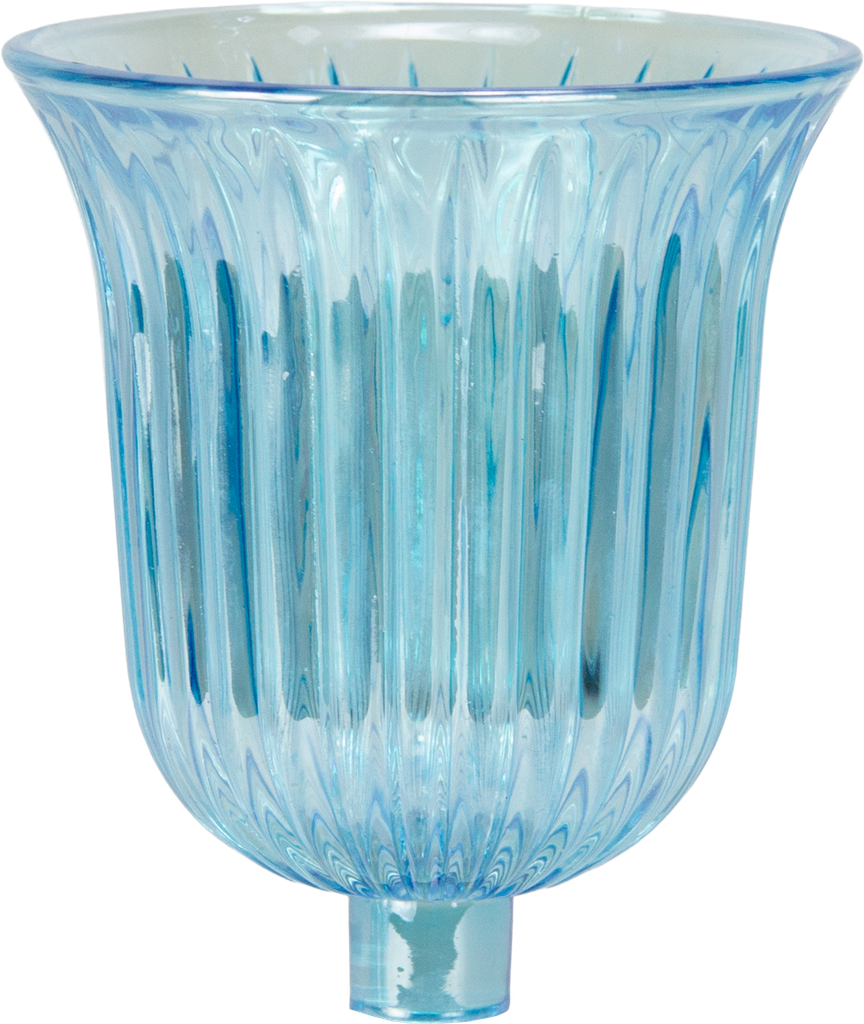 STELLA Teelicht-Aufsatzglas 10,5 cm Glas türkis