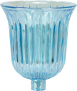STELLA Teelicht-Aufsatzglas 10,5 cm Glas türkis