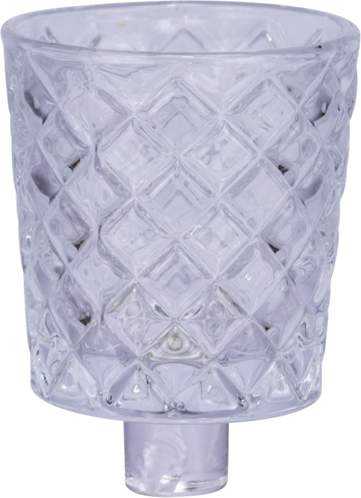 CRYSTAL Teelicht-Aufsatzglas 6,5 cm Glas klar