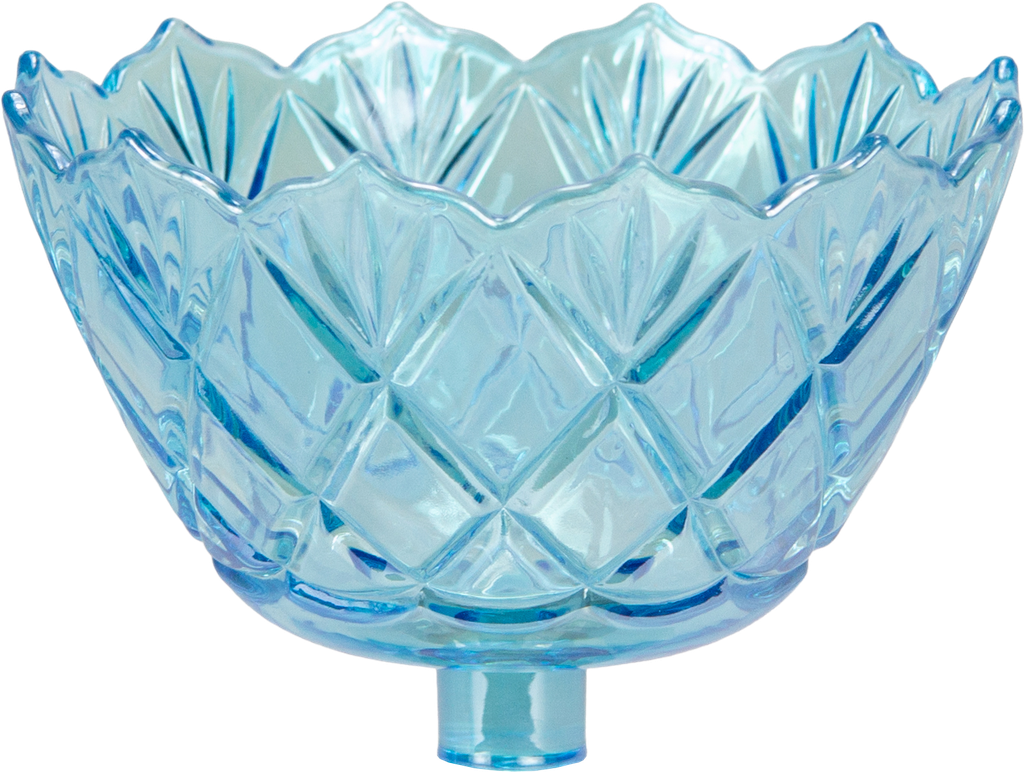 FIORI Teelicht-Aufsatzglas 8 cm Glas türkis