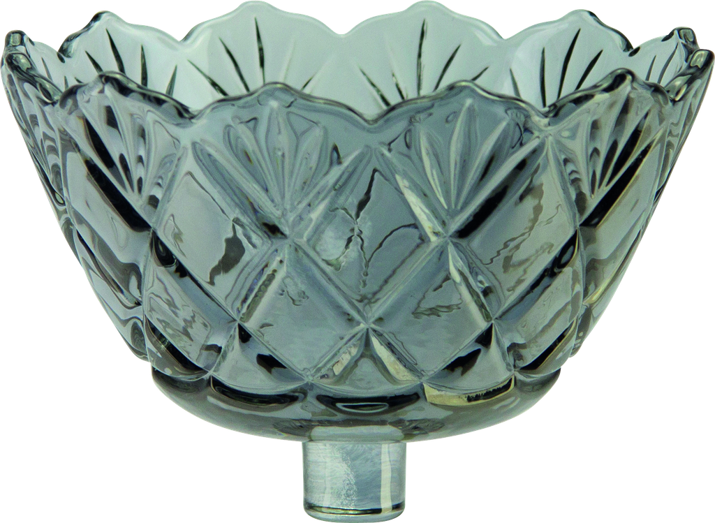 FIORI Teelicht-Aufsatzglas 8 cm Glas smoke