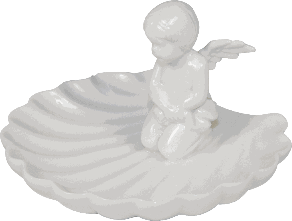 ANGELO Seifenschale Porzellan weiß