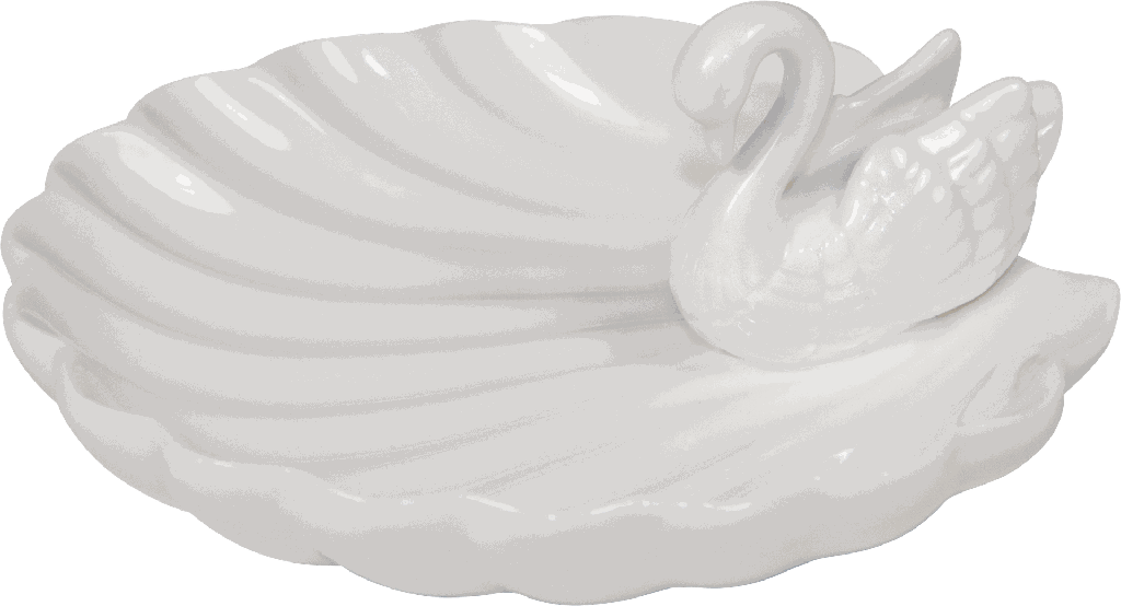 SWANLAKE Seifenschale Porzellan weiß