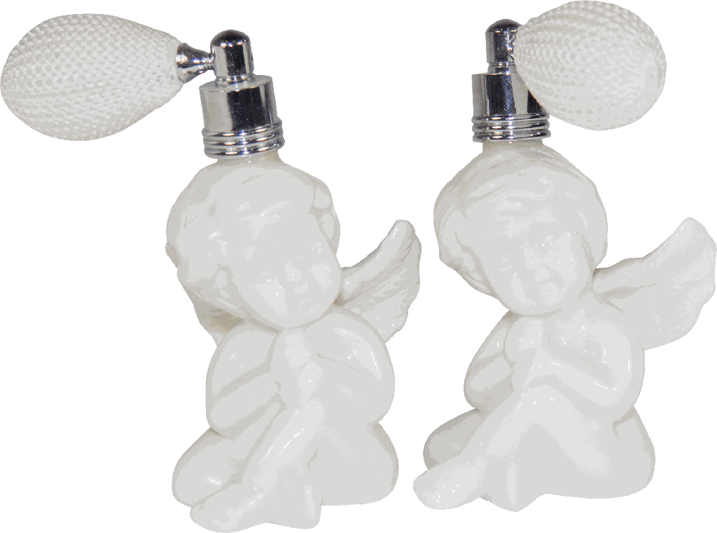 ANGELO Parfümzerstäuber Porzellan weiß