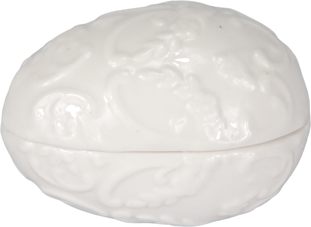 Ei Dose 7,5 cm Porzellan weiß