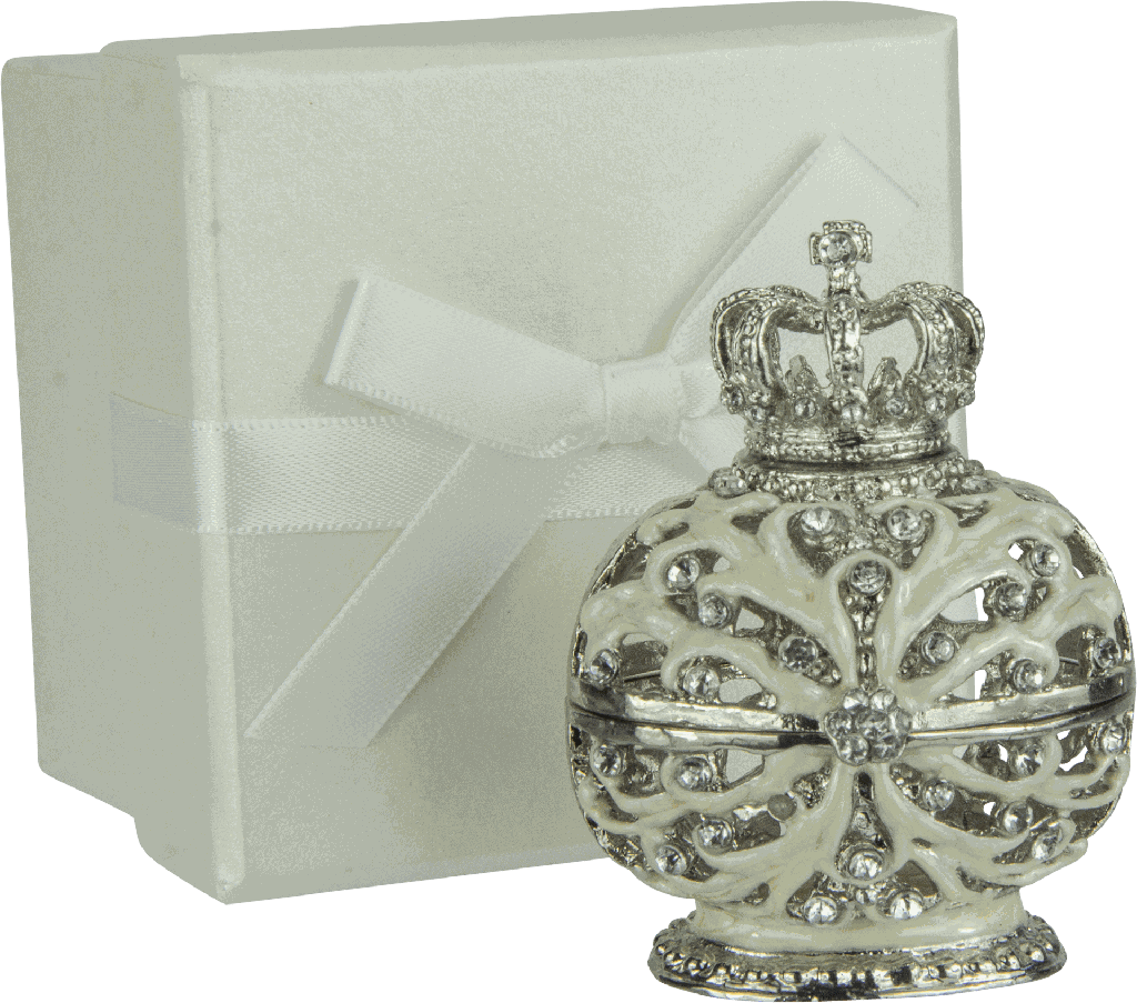 ROYAL Schmuckdose Metall silber