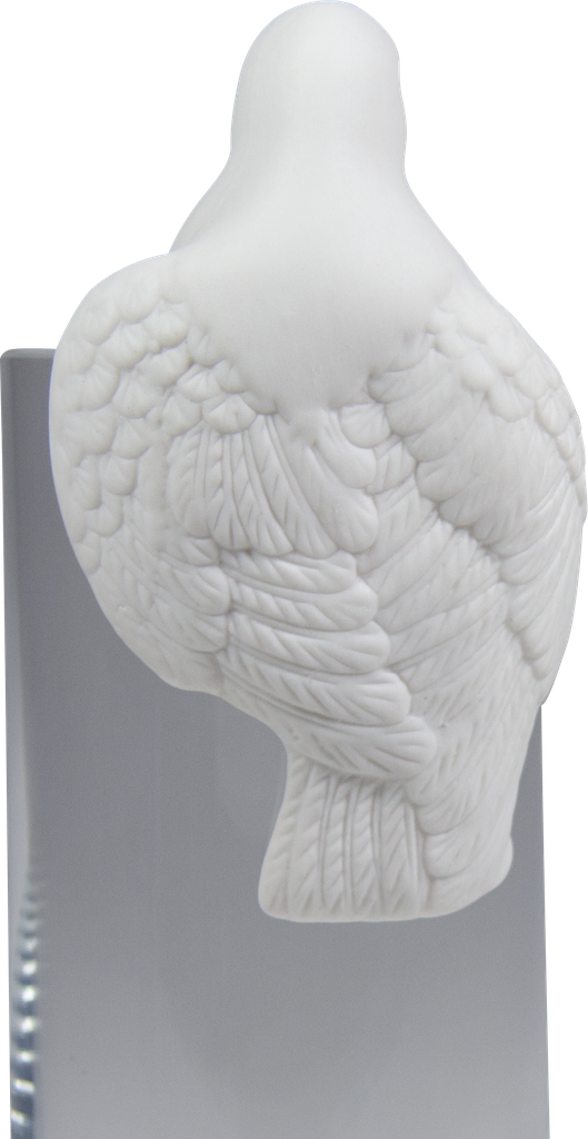 SPARROW Vogel zum Stecken 11 cm Porzellan weiß