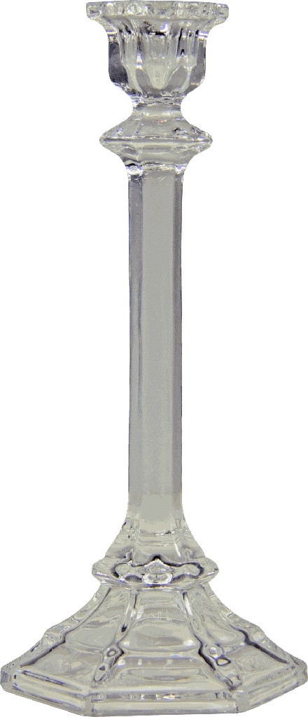 Kerzenständer Höhe 24 cm Glas klar